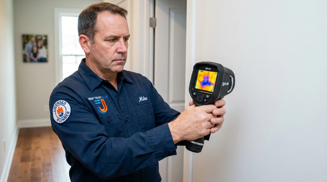 Thermal imaging leak detection by Johns Plumbing LLC in Rosebud